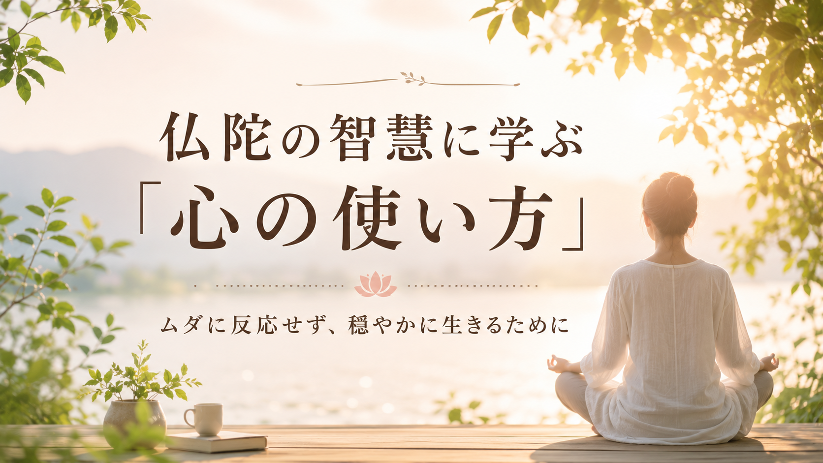 仏陀の智慧に学ぶ「心の使い方」｜ムダに反応せず、穏やかに生きるために
